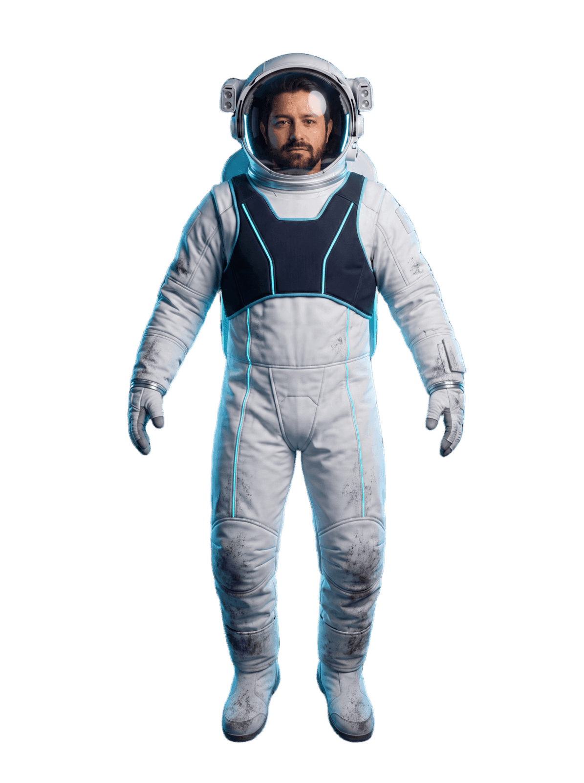 Armim Unter em traje espacial